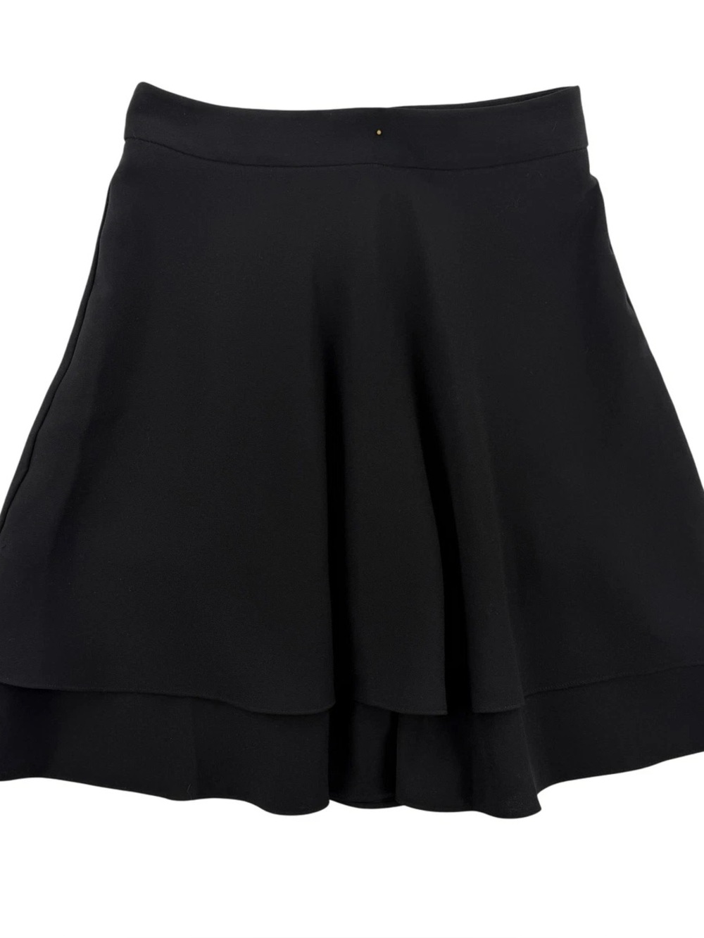 Kate Spade Black Flared Tiered Mini Skirt